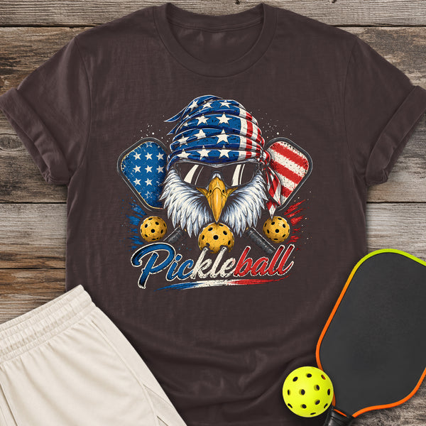 Patriotic Pickleball Eagle T-Shirt