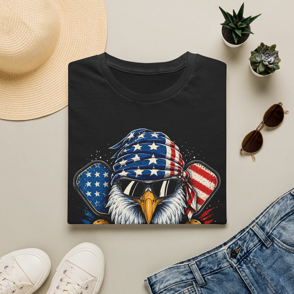 Patriotic Pickleball Eagle T-Shirt