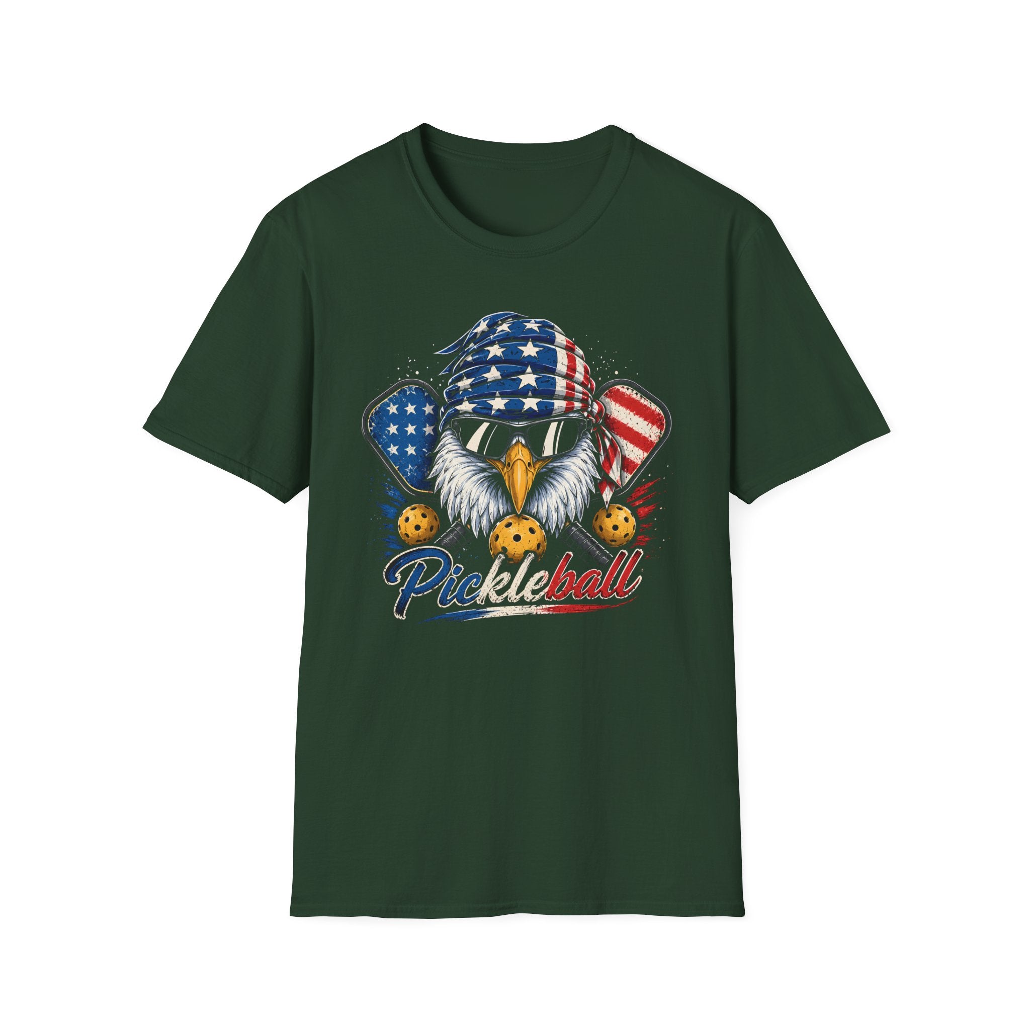 Patriotic Pickleball Eagle T-Shirt