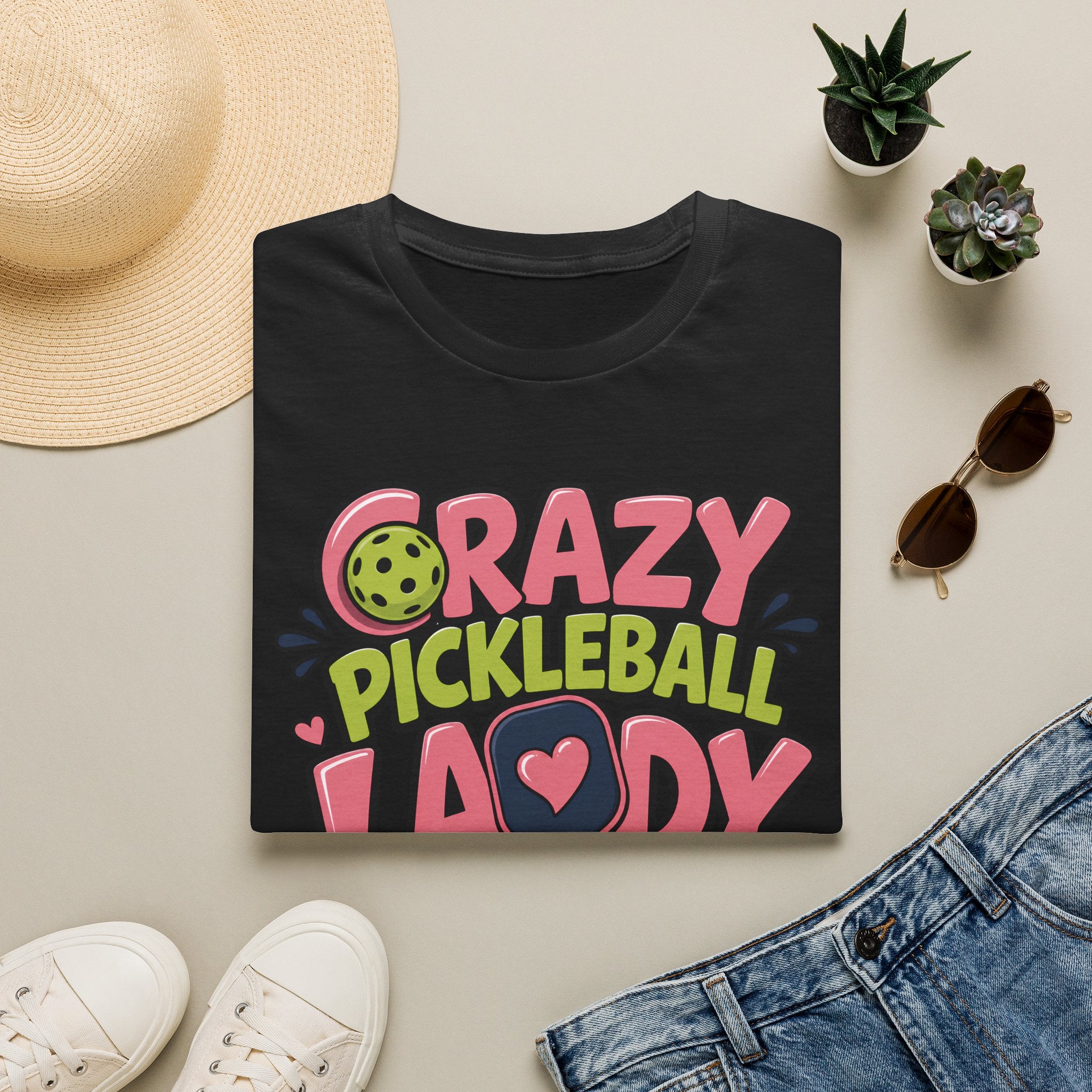 Crazy Pickleball Lady T-Shirt