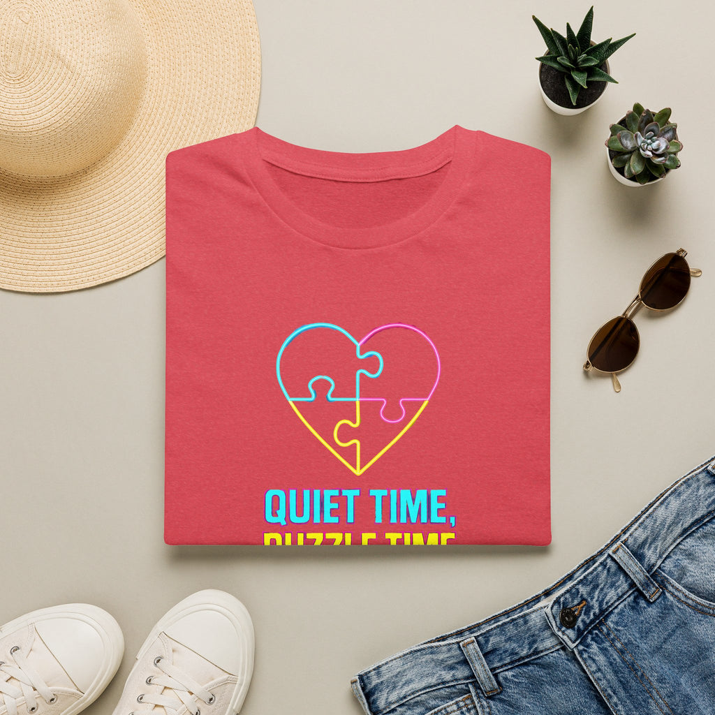 Puzzle Time Neon Heart T-Shirt