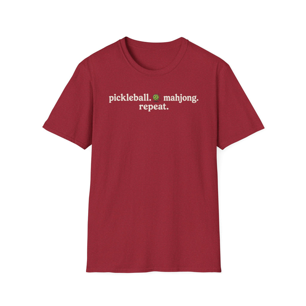 Pickleball Meets Mahjong T-Shirt