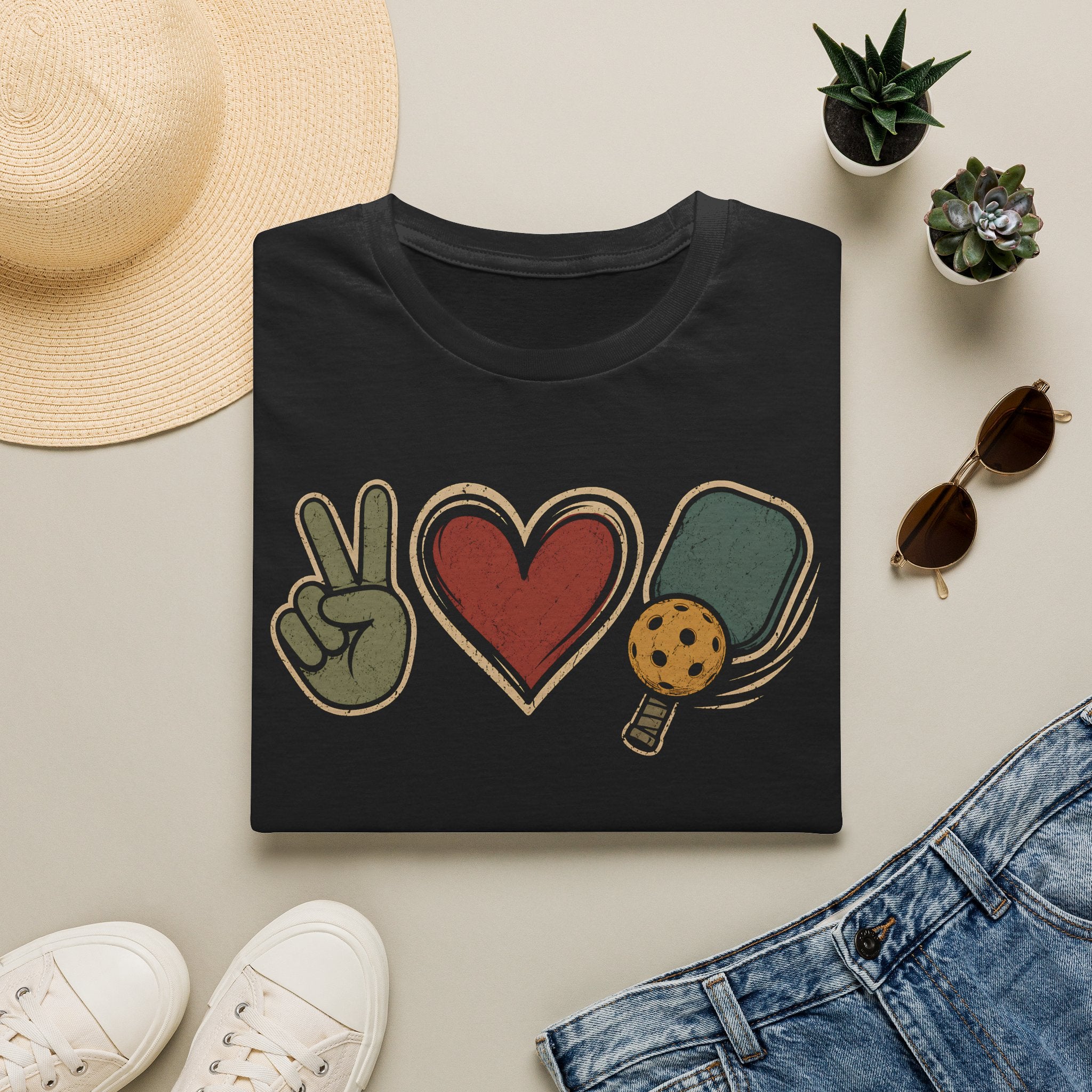 Peace Love Pickleball T-Shirt