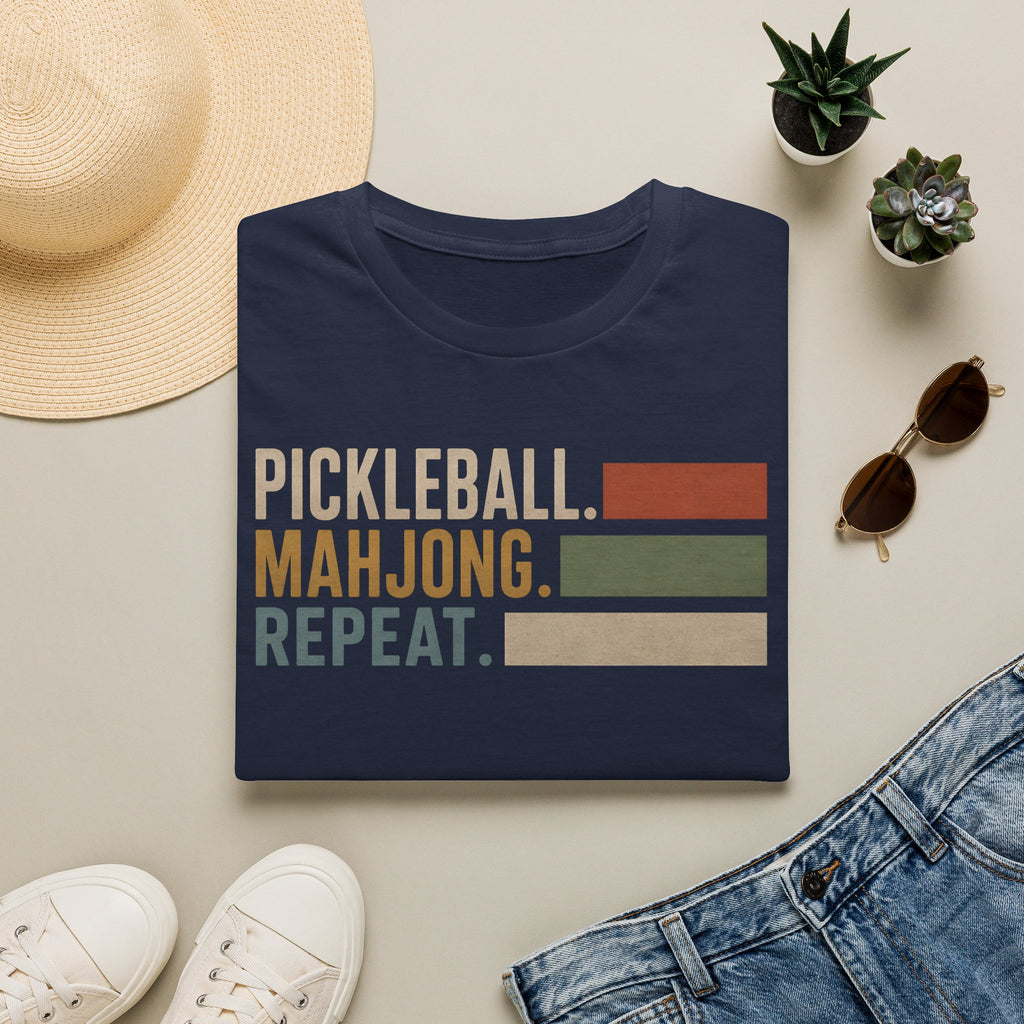 Pickleball Mahjong Repeat T-Shirt