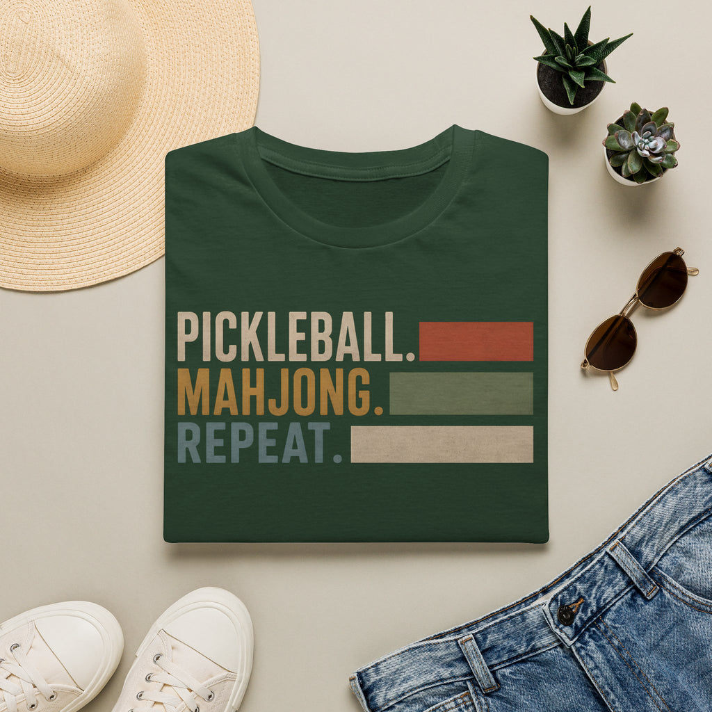 Pickleball Mahjong Repeat T-Shirt