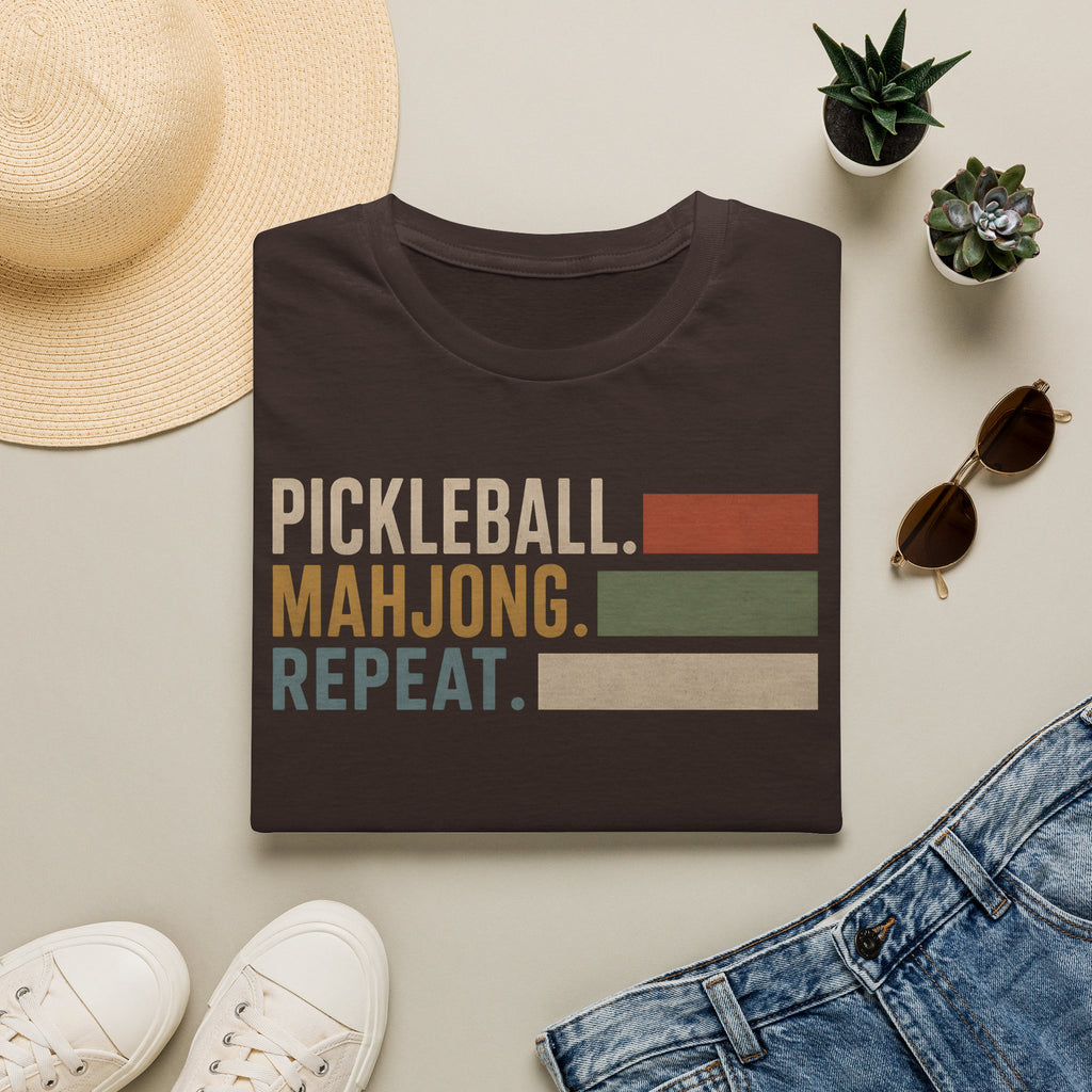 Pickleball Mahjong Repeat T-Shirt
