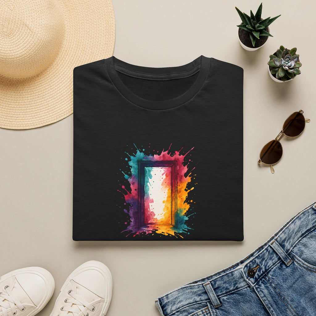 Rainbow Watercolor Frame T-Shirt