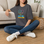 Puzzle Time Neon Heart T-Shirt