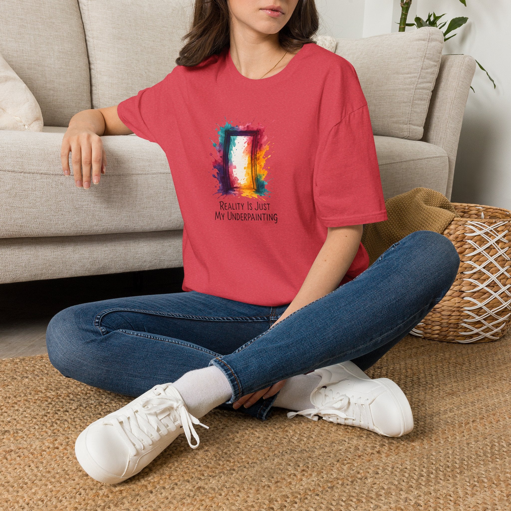 Rainbow Watercolor Frame T-Shirt