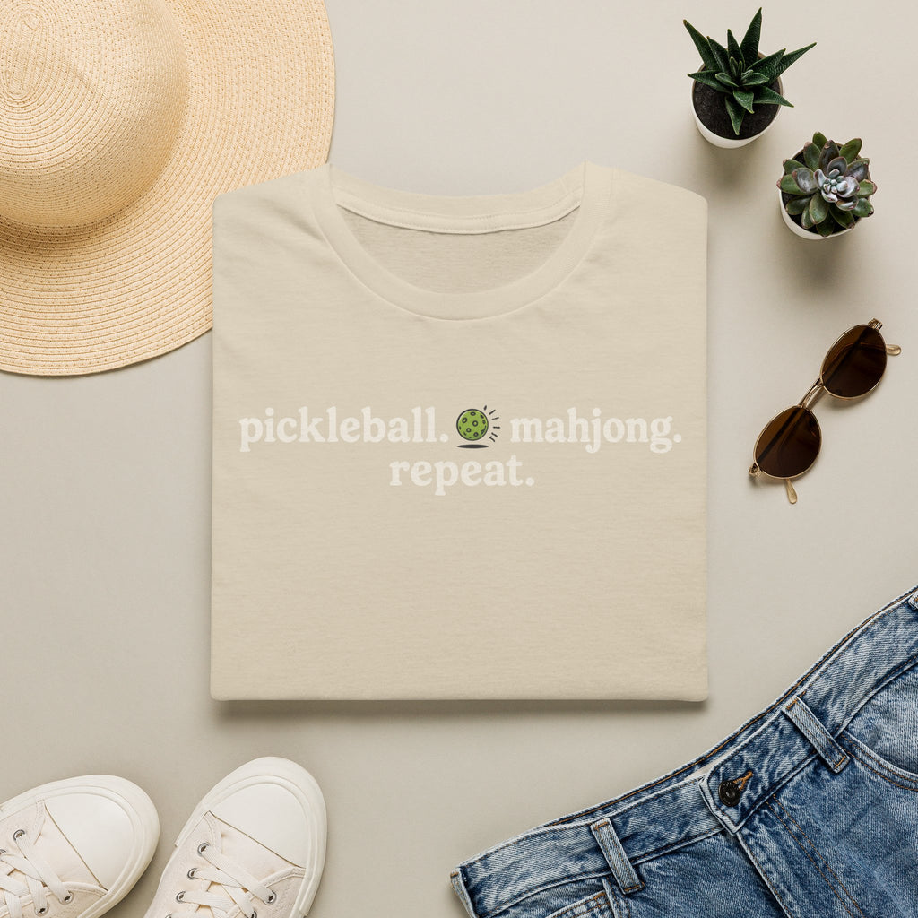 Pickleball Meets Mahjong T-Shirt
