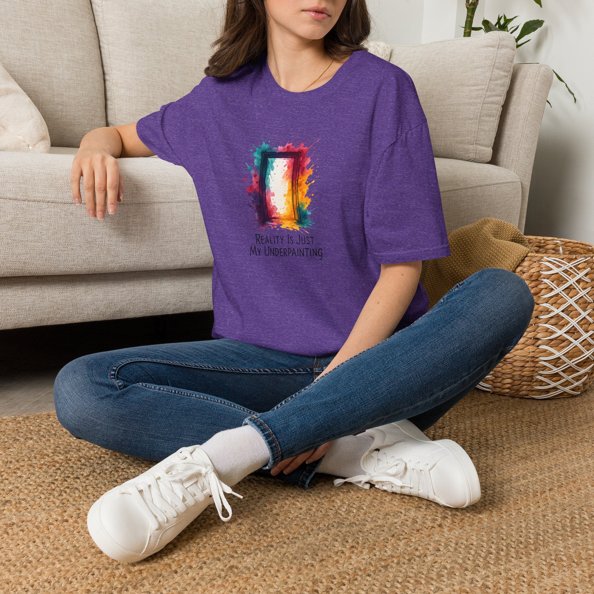 Rainbow Watercolor Frame T-Shirt