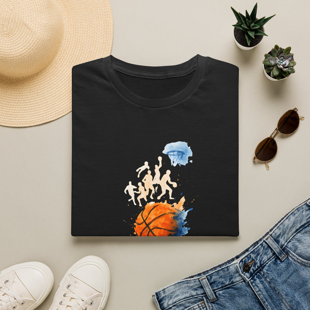 Watercolor basketball scene T-Shirt