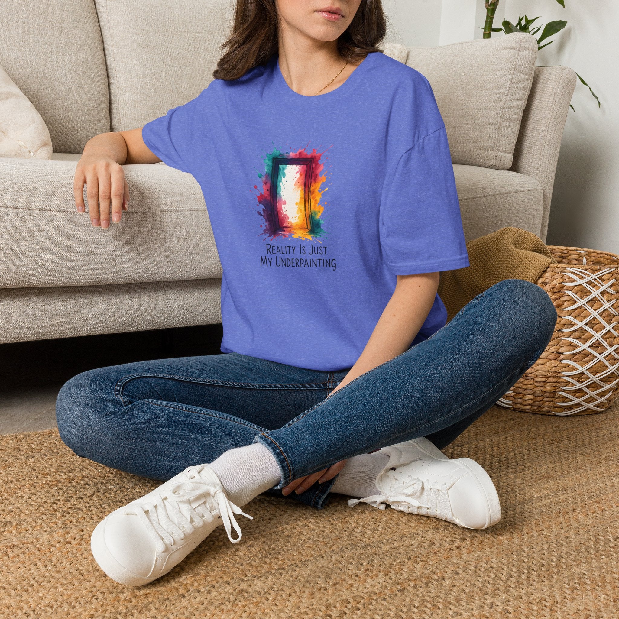 Rainbow Watercolor Frame T-Shirt