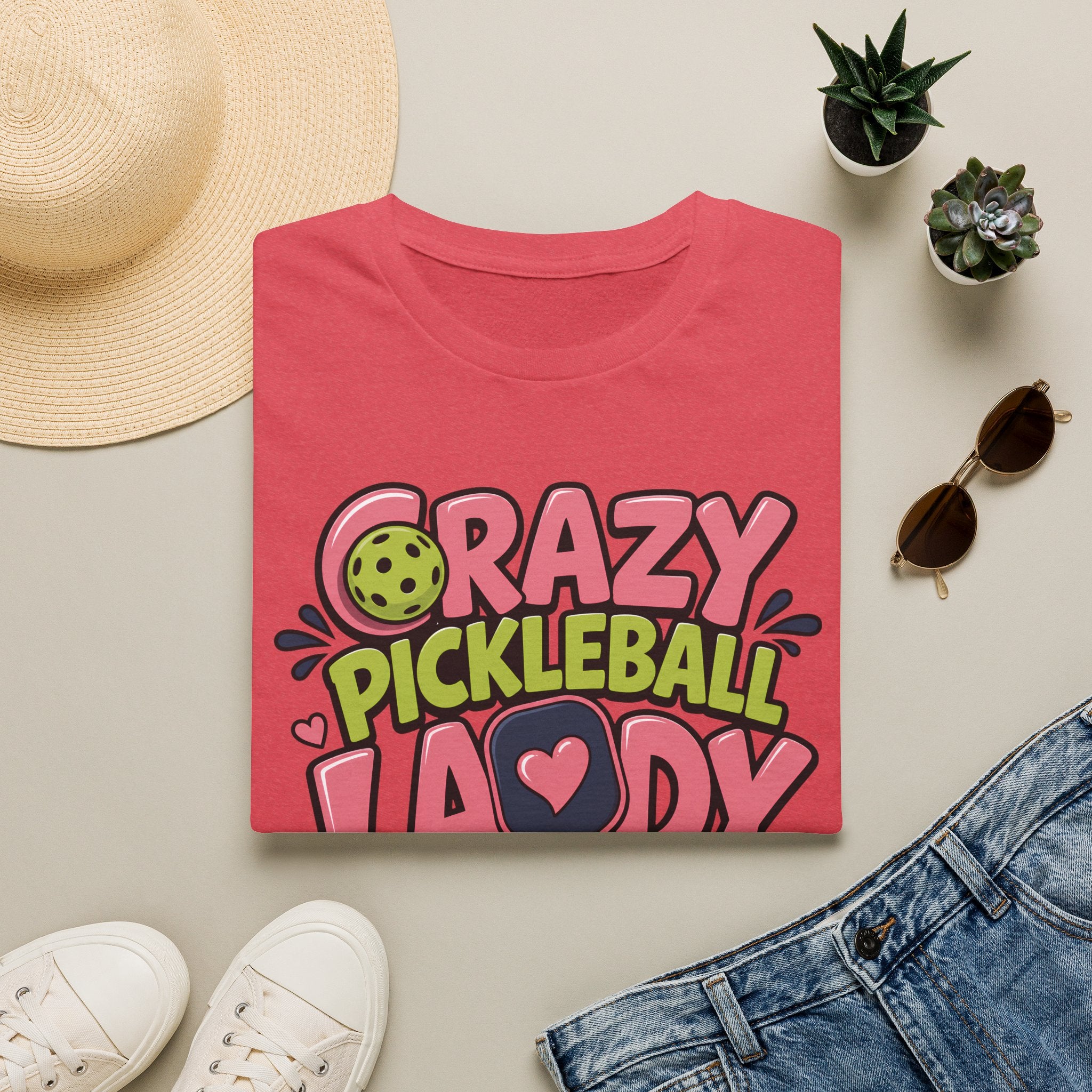Crazy Pickleball Lady T-Shirt
