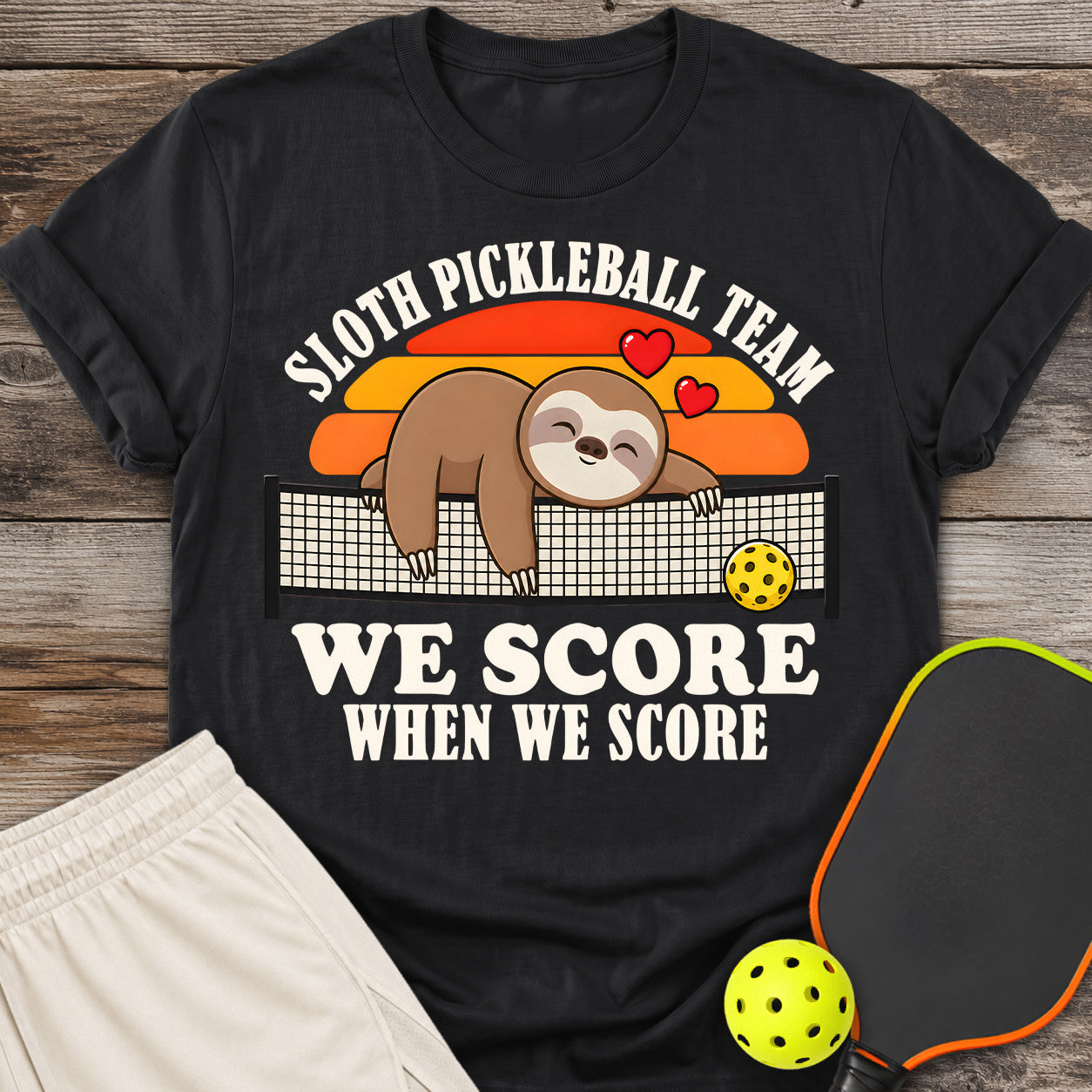 Sloth Pickleball Team T-Shirt