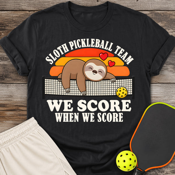 Sloth Pickleball Team T-Shirt