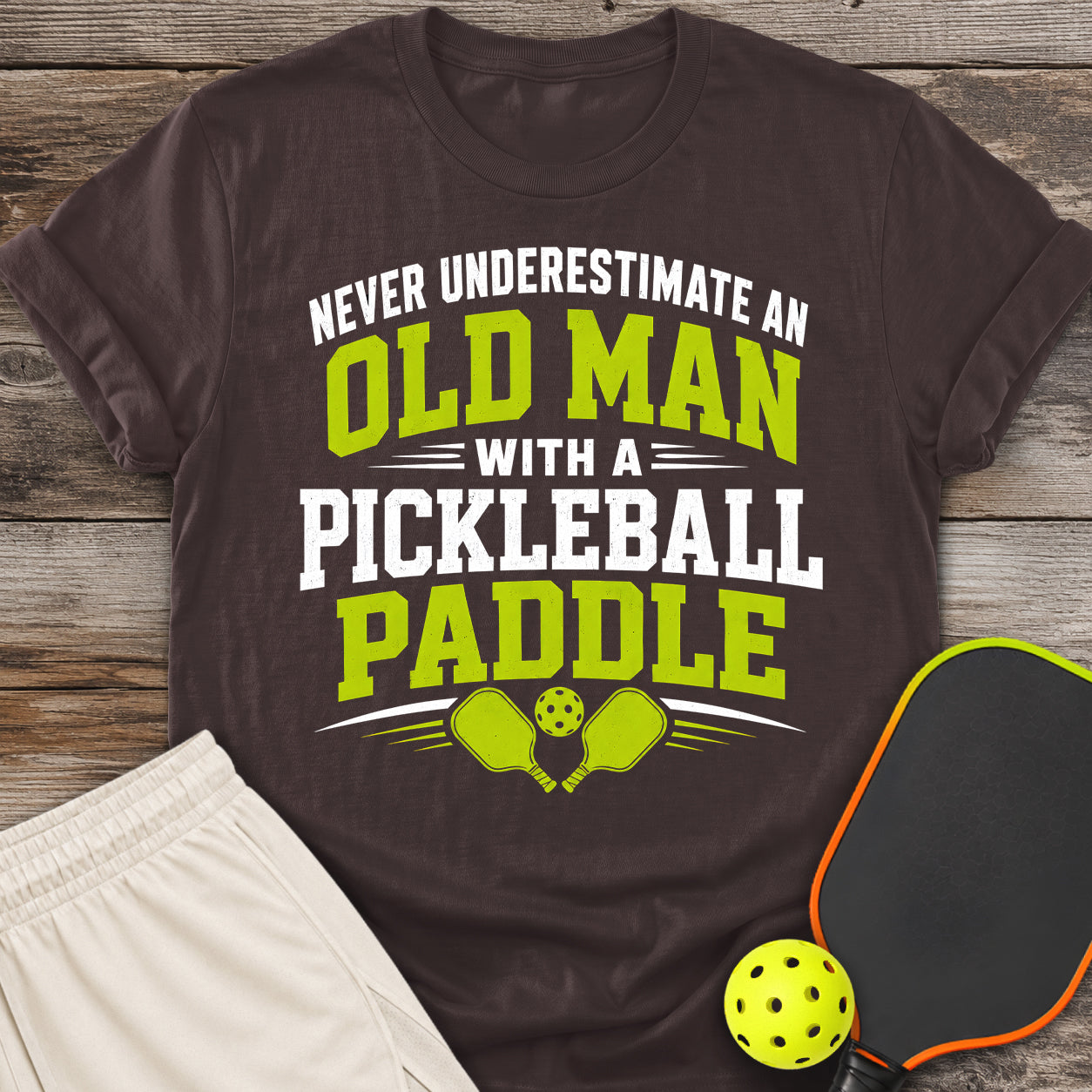 Never Underestimate a Man T-Shirt
